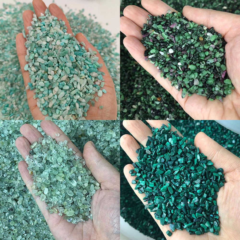 Aquarium Marine Stone - Pierre naturelle cristaux Mini péridot Amazonite