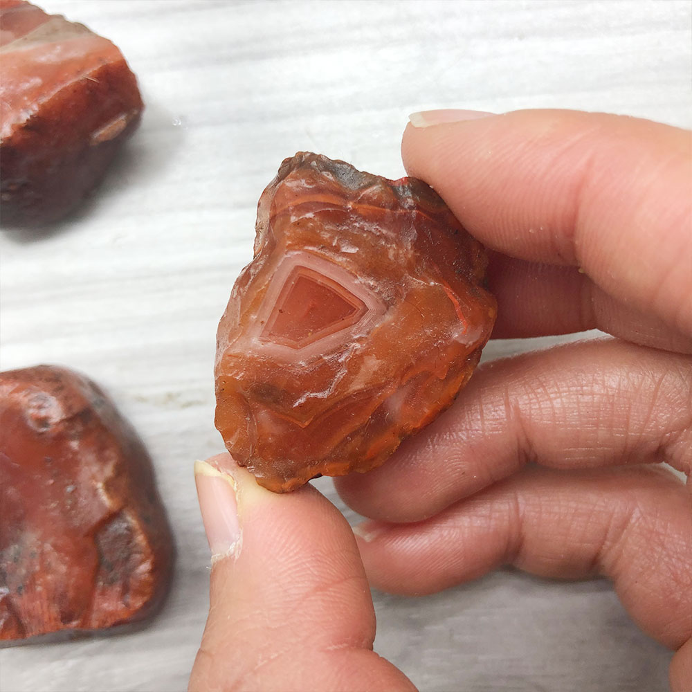 Aquarium Marine Stone - Cornaline brute aléatoire, Agate rouge, pierre
