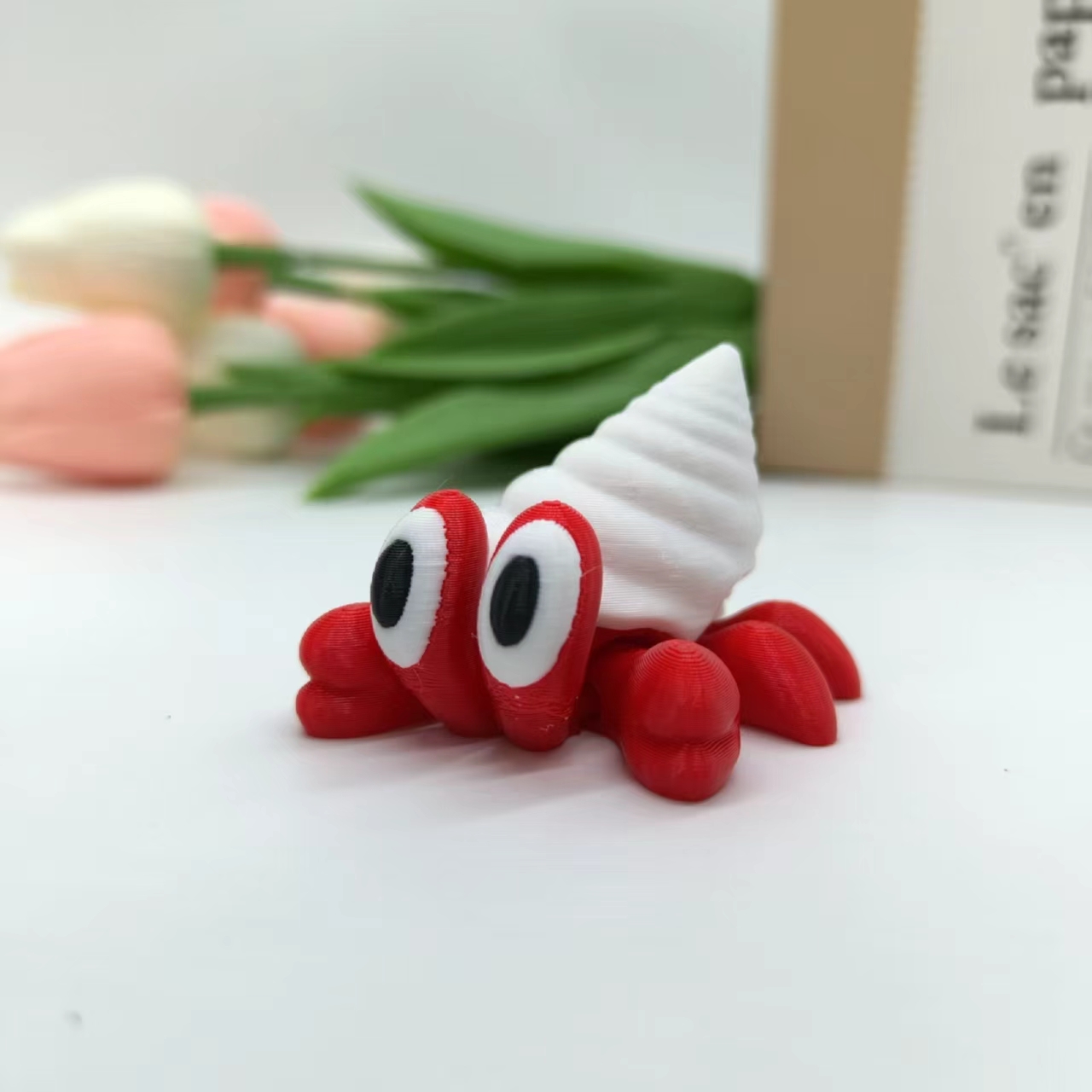 Marine Aquarium Hermit Crab - Statue de crabe d'ermite imprimée en