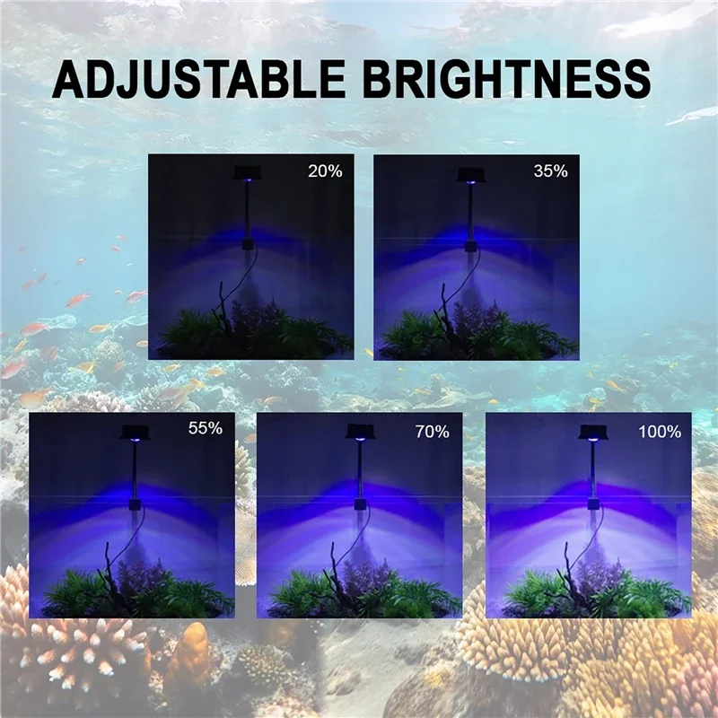 30W Clip-on LED Aquarium Aquar - Marine Aquarium Lamp avis et prix