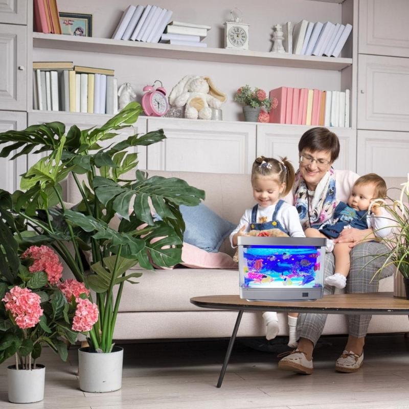 Lampe nuit USB en forme d'aqua - Marine Aquarium Lamp avis et prix
